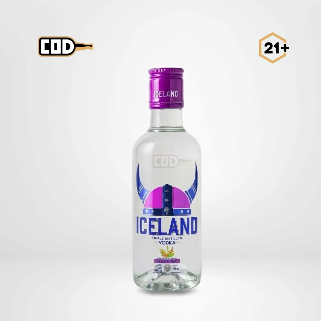 Iceland Vodka Black Tea 250ml Original Sealed Bottle | City of Drinks Iceland Vodka Black Tea 250ml - Minuman Original Resmi | City of Drinks