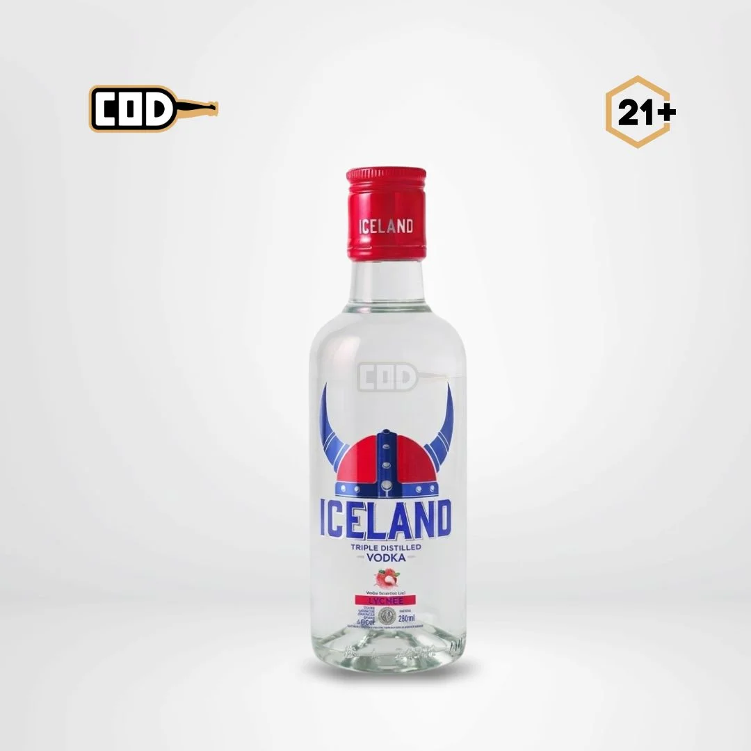 Iceland Vodka Lychee 250ml Original Sealed Bottle | City of Drinks Iceland Vodka Lychee 250ml - Minuman Original Resmi | City of Drinks